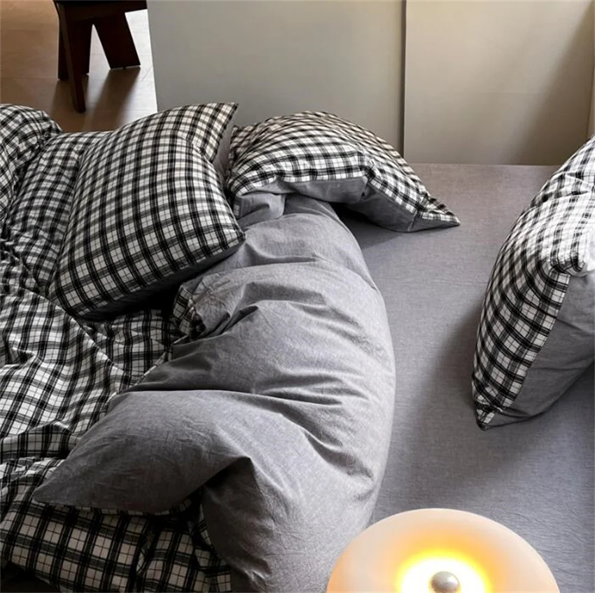 Blend-Linen-Cotton-Bedding-Set-Ins-Plaid-Duvet-Cover-Flat-Sheet-Pillowcase-White-Black-Doublr-Queen-2.webp