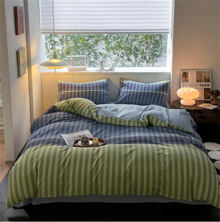 Blend-Linen-Cotton-Bedding-Set-Ins-Plaid-Duvet-Cover-Flat-Sheet-Pillowcase-White-Black-Doublr-Queen-5.webp